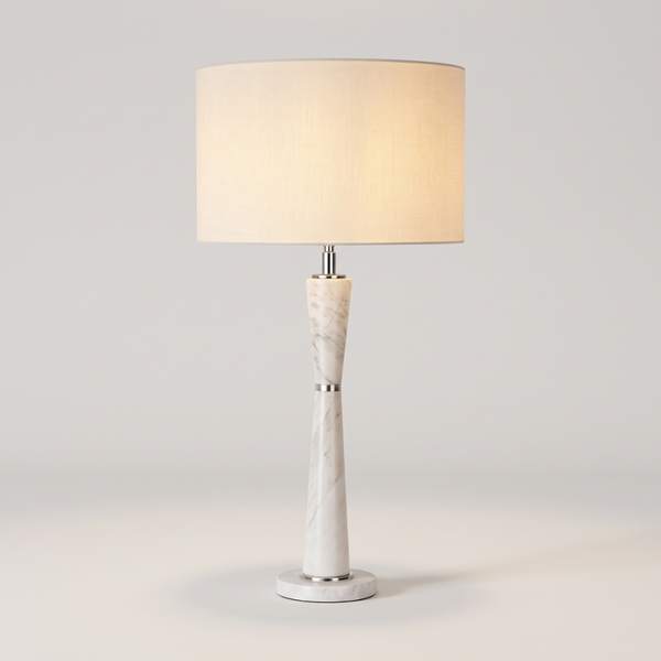 White Marble Table Lamp