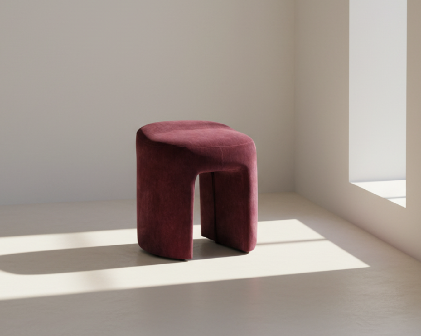 Journey Ottoman Burgundy