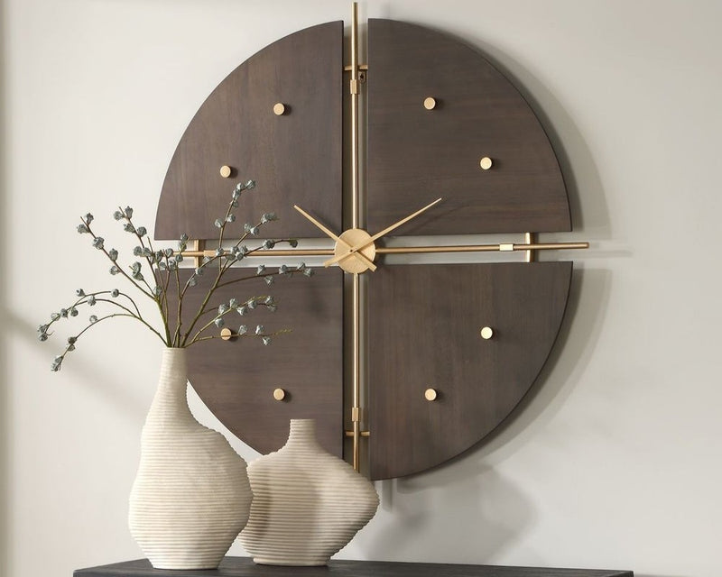 Walnut Elegance, Clock