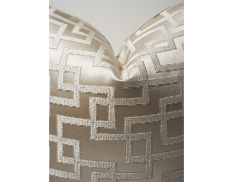Gold Geometric Pillow