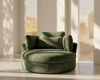 Solo Swivel Chair - Olive Green