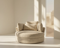 Solo Swivel Chair - Beige