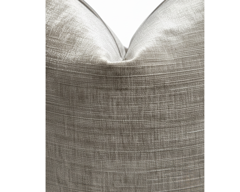 Neutral Luxe Textured Velvet Pillow