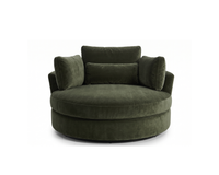Solo Swivel Chair - Olive Green