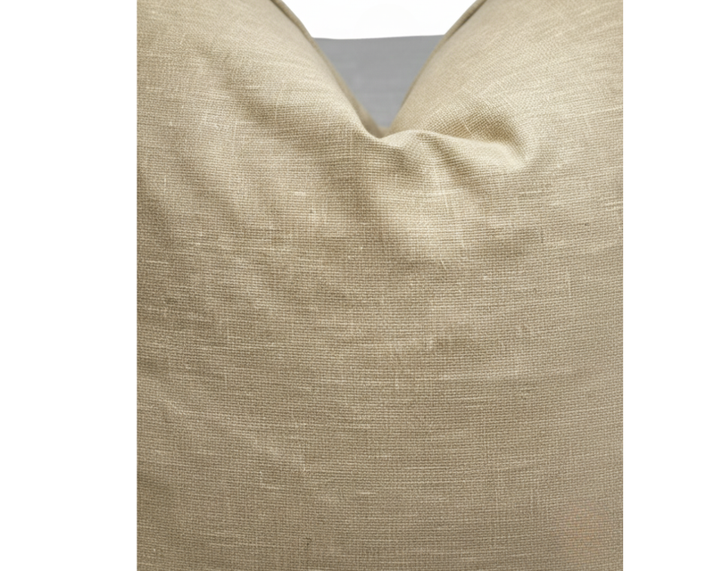 Essential Natural Linen-Look Throw Pillow