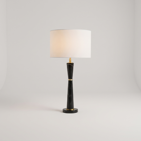Black Marble Table Lamp