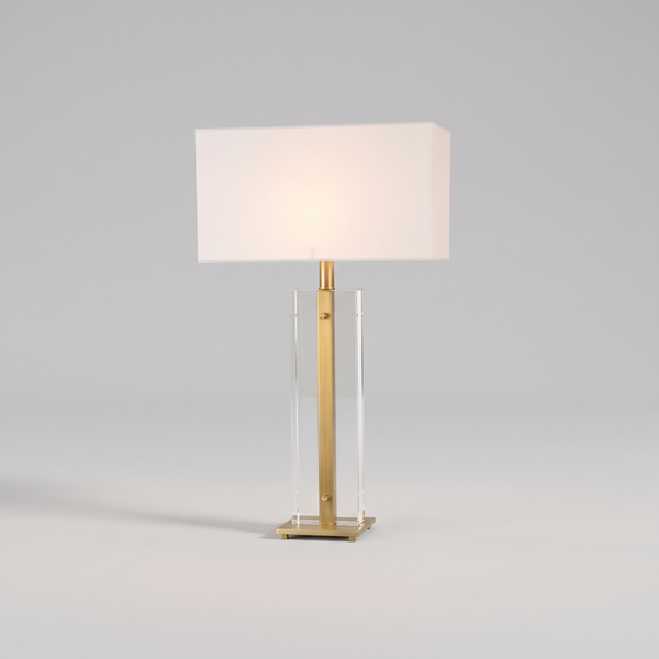 Double Layers Gold Crystal Table Lamp