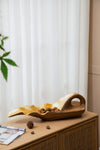 Accent Teak Plate With Gold Foil