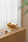 Teak Bowl With Gold Foil