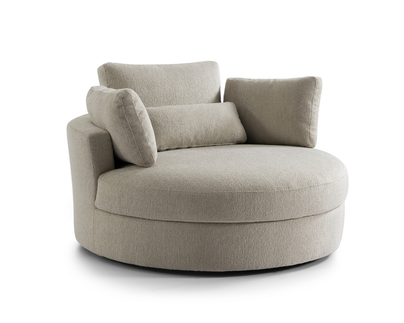 Solo Swivel Chair - Teddy Brown