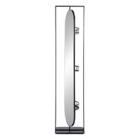 Metal Stand Mirror Black
