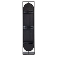 Metal Stand Mirror Black
