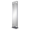 Metal Stand Mirror Black