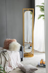 Metal Stand Mirror Gold