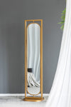 Metal Stand Mirror Gold