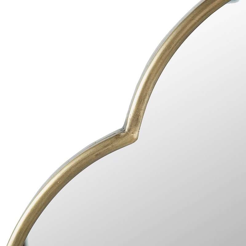 Greek Oval Metal Wall Mirror