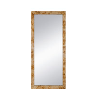 Burl Wood Floor Mirror