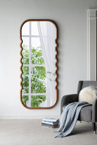 Wood Floor Mirror