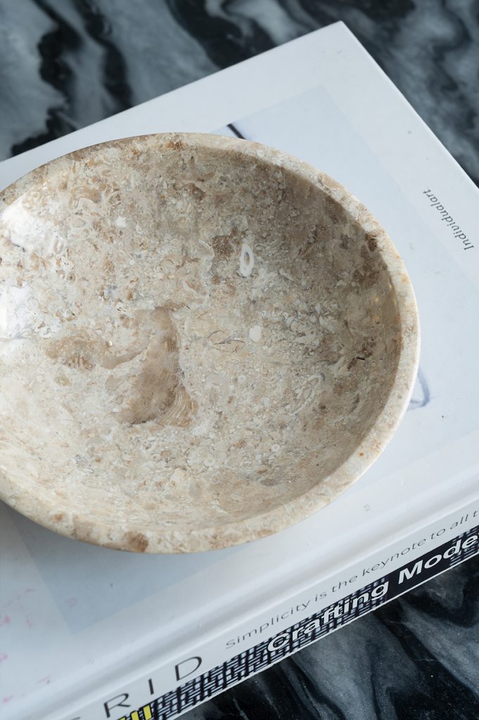 Cream Marble Bowl
