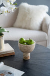 Cream Marble Bowl With Leg