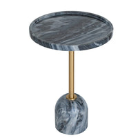 Marble Side Table Black