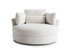Solo Swivel Chair - Ivory White