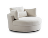 Solo Swivel Chair - Ivory White
