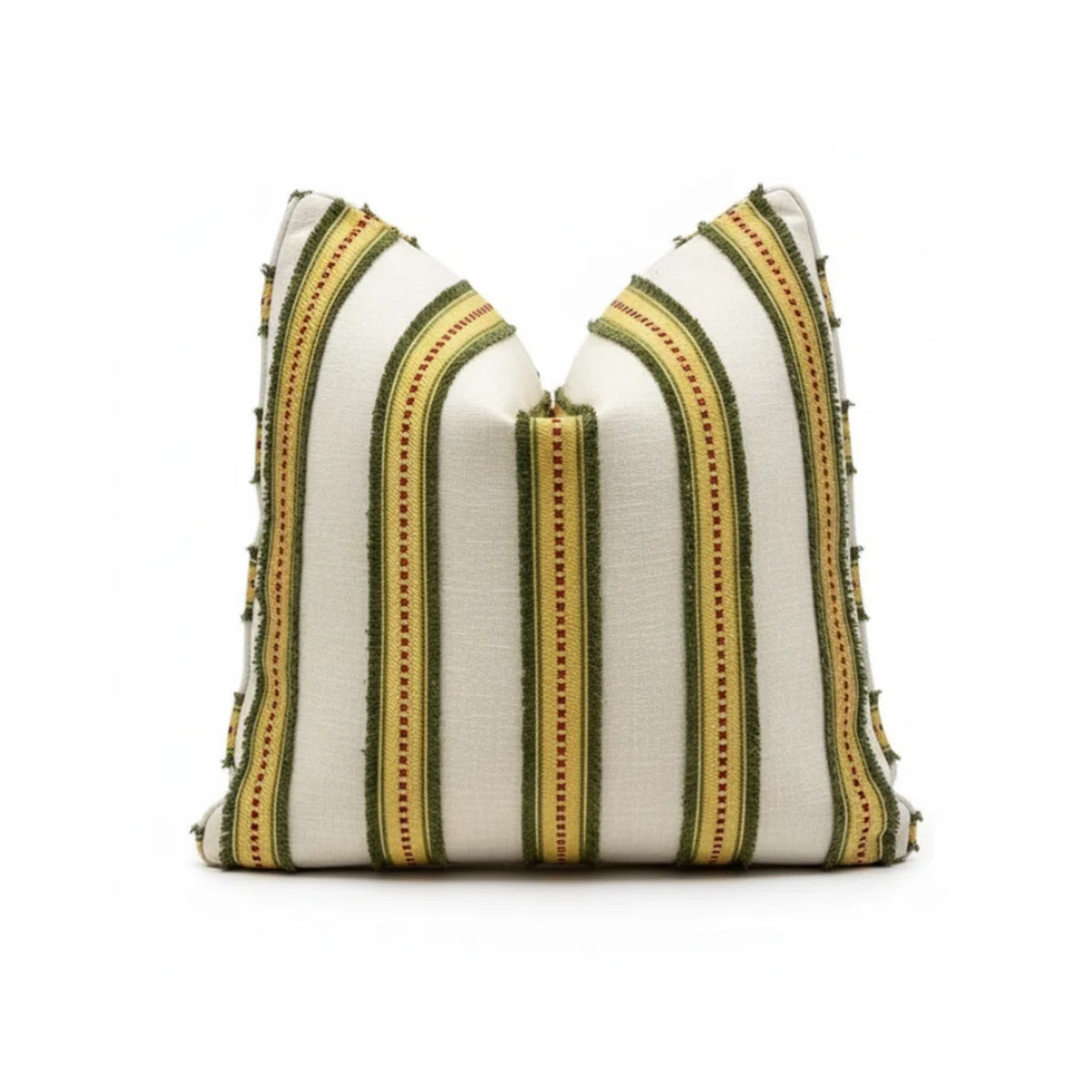 Artisan Striped Tassel Throw Pillow