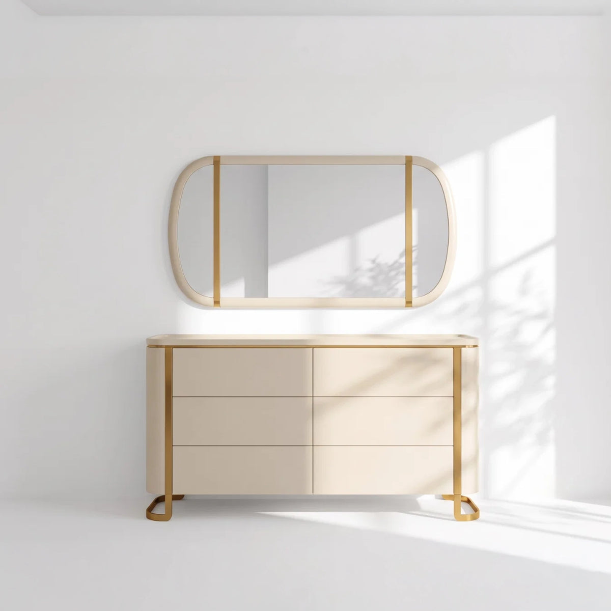 Blanc Dresser & Mirror
