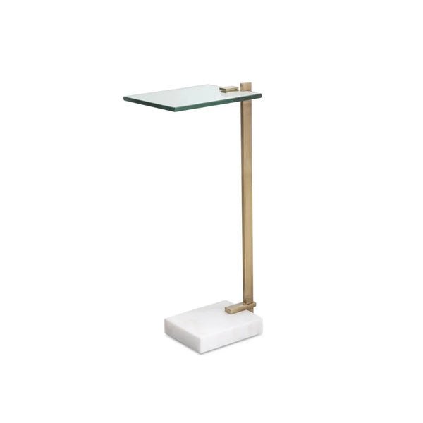 Butler Accent Table, White