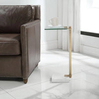 Butler Accent Table, White