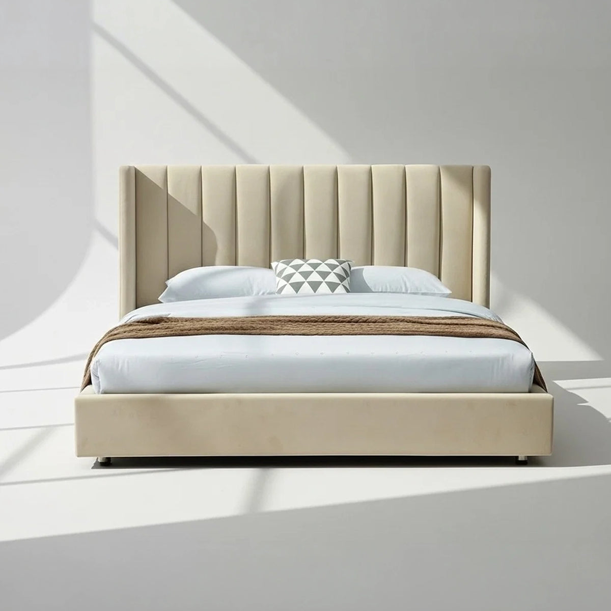 Chantel Bed - Beige