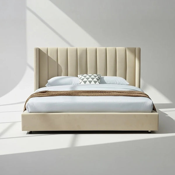 Chantel Bed - Beige