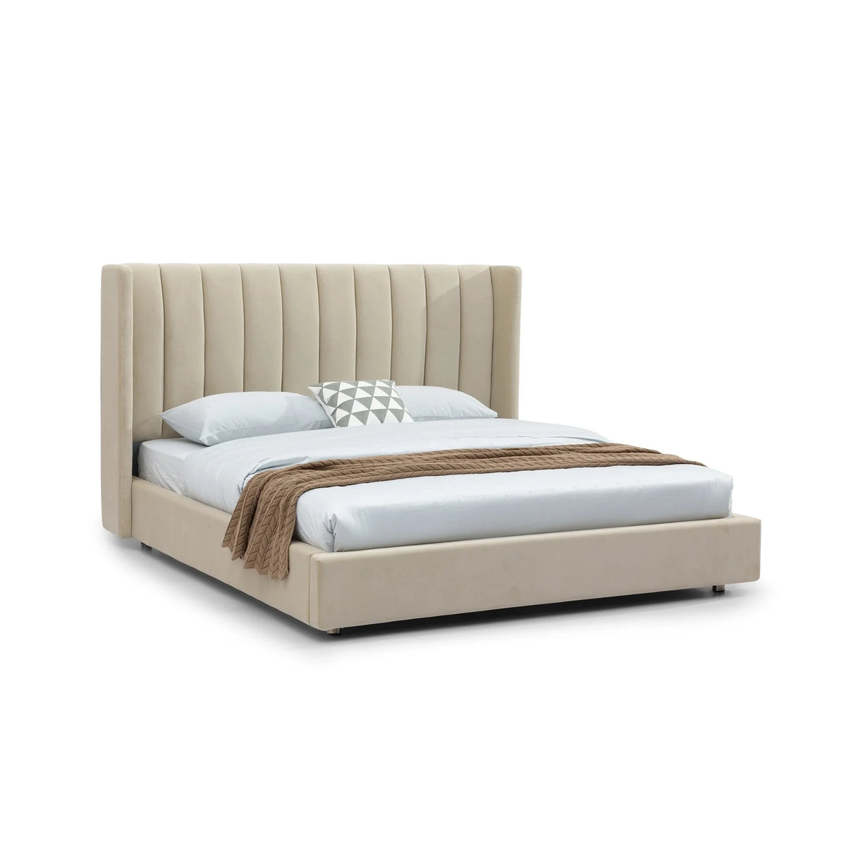 Chantel Bed - Beige