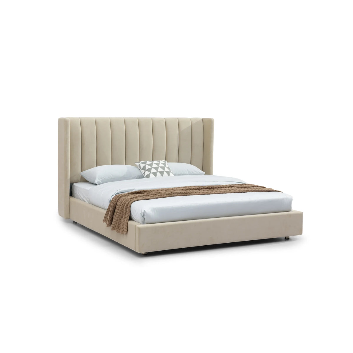 Chantel Bed - Beige