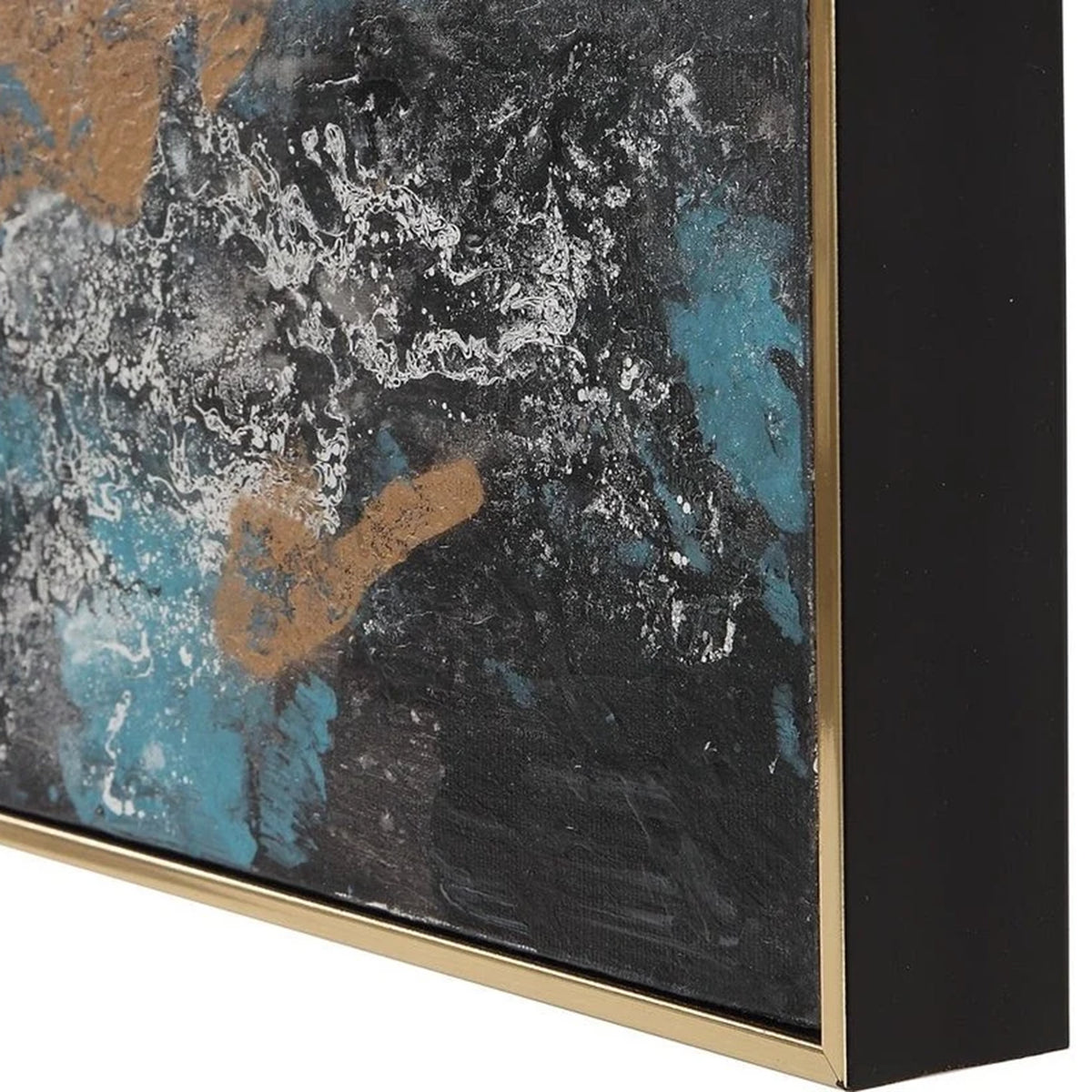 Crashing Waves Hand Painted Canvases, S/3