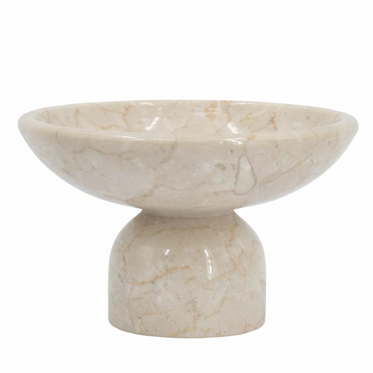 Cream Marble Fruit Bowl