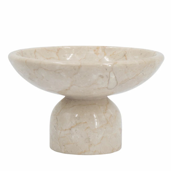 Cream Marble Fruit Bowl