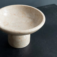 Cream Marble Fruit Bowl