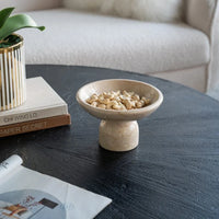 Cream Marble Fruit Bowl