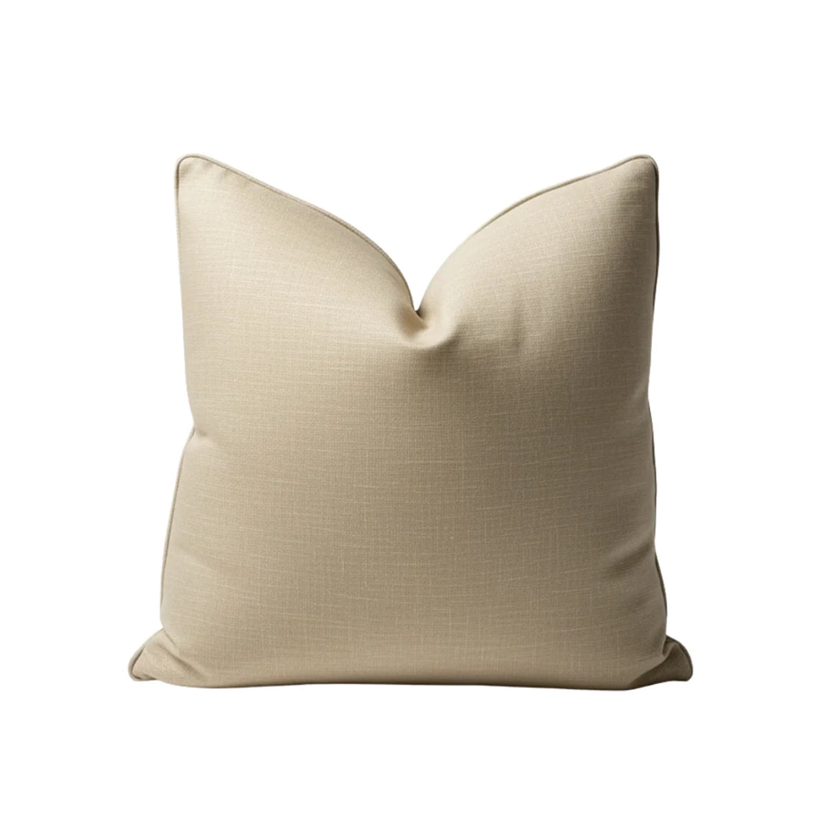 Essential Natural Linen-Look Throw Pillow