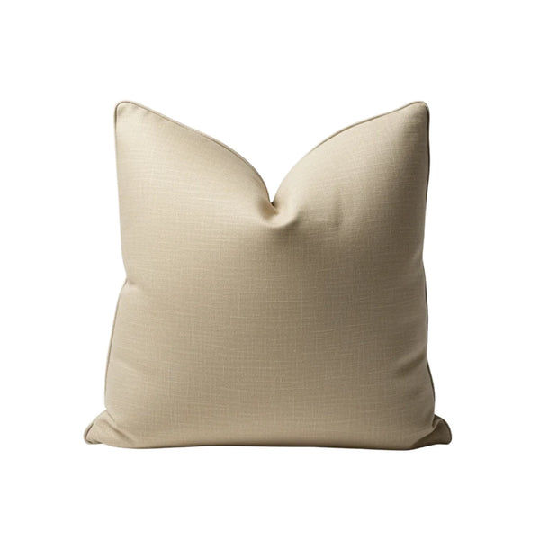 Essential Natural Linen-Look Throw Pillow
