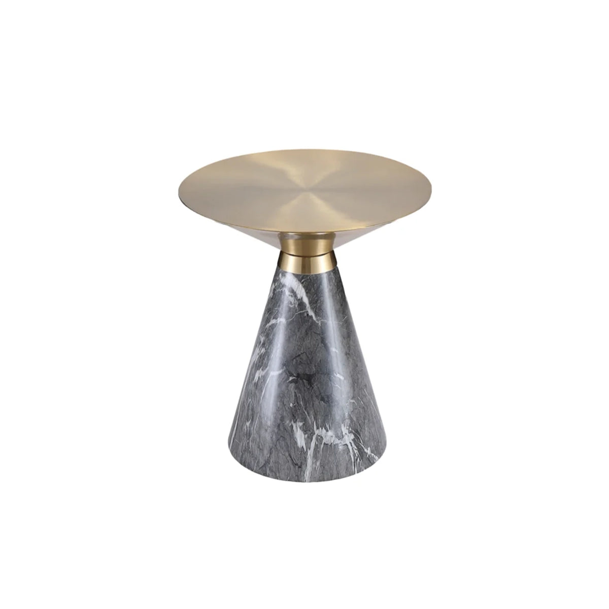 Gold Top Steel Base Table