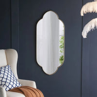Greek Oval Metal Wall Mirror