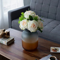 Hand Made Glass Vase Short