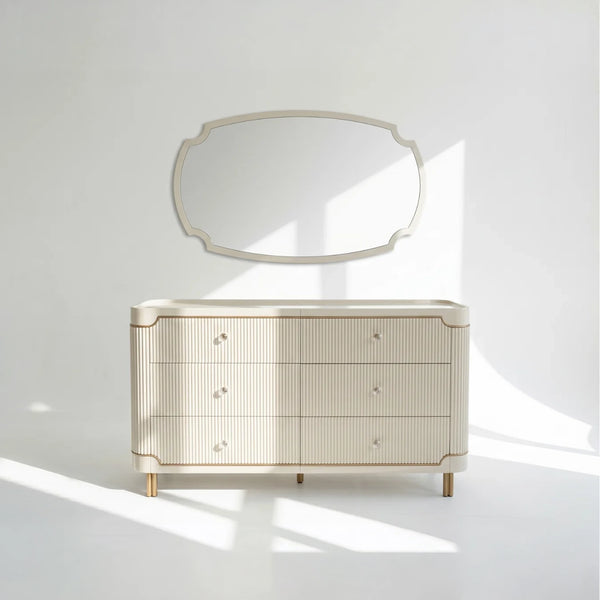Ivory Dresser & Mirror