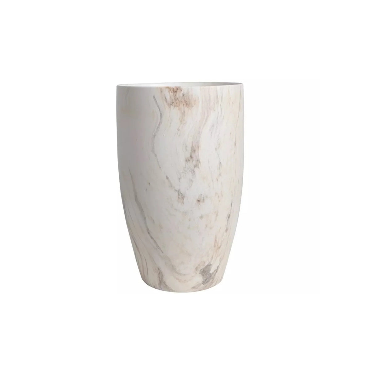 Marble Beige Ceramic Vase