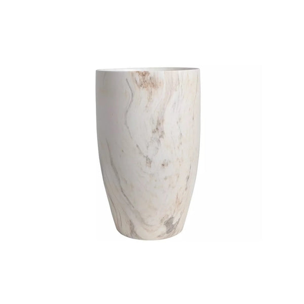 Marble Beige Ceramic Vase