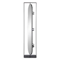 Metal Stand Mirror Black