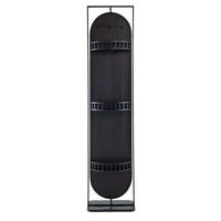 Metal Stand Mirror Black